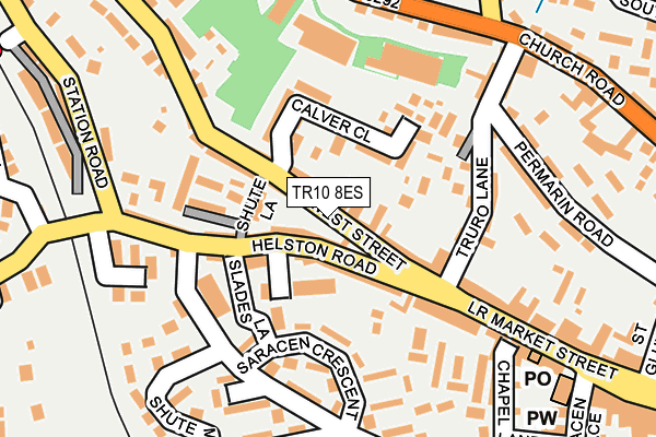 TR10 8ES map - OS OpenMap – Local (Ordnance Survey)