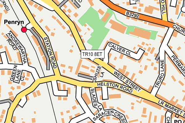 TR10 8ET map - OS OpenMap – Local (Ordnance Survey)