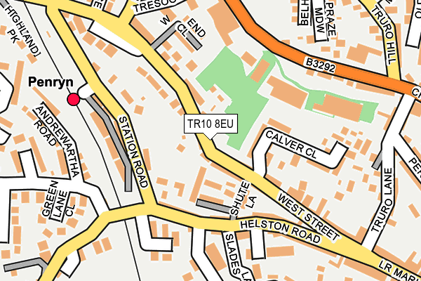 TR10 8EU map - OS OpenMap – Local (Ordnance Survey)