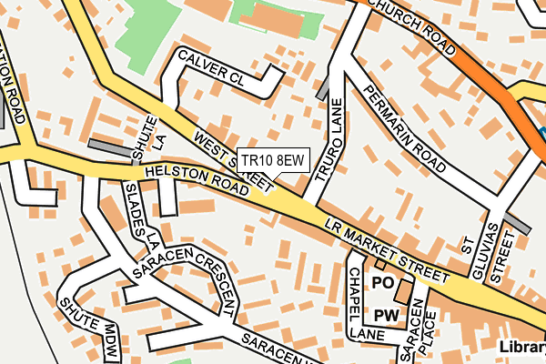 TR10 8EW map - OS OpenMap – Local (Ordnance Survey)
