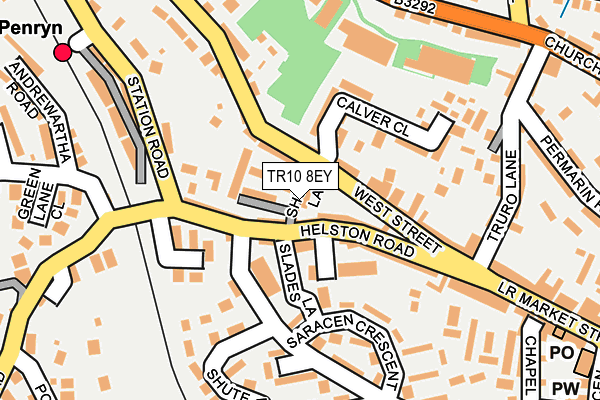 TR10 8EY map - OS OpenMap – Local (Ordnance Survey)