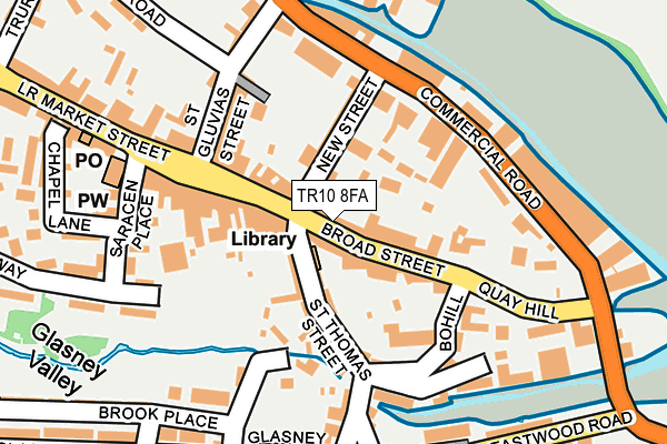 TR10 8FA map - OS OpenMap – Local (Ordnance Survey)