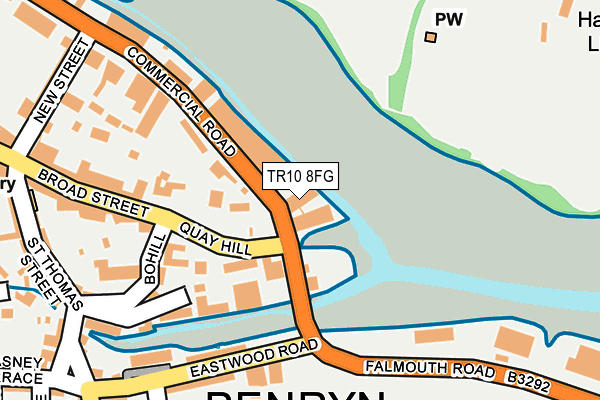 TR10 8FG map - OS OpenMap – Local (Ordnance Survey)