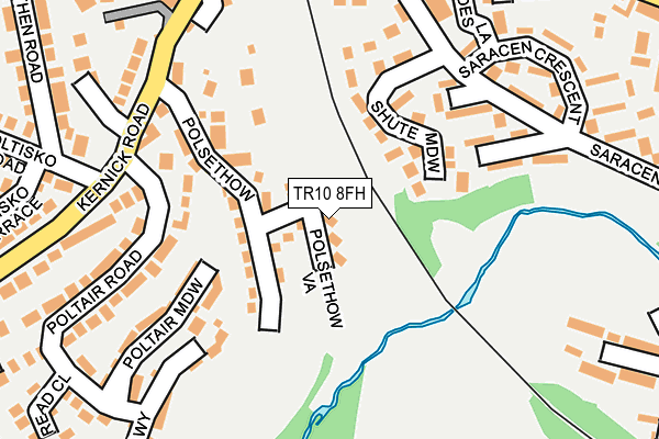 TR10 8FH map - OS OpenMap – Local (Ordnance Survey)