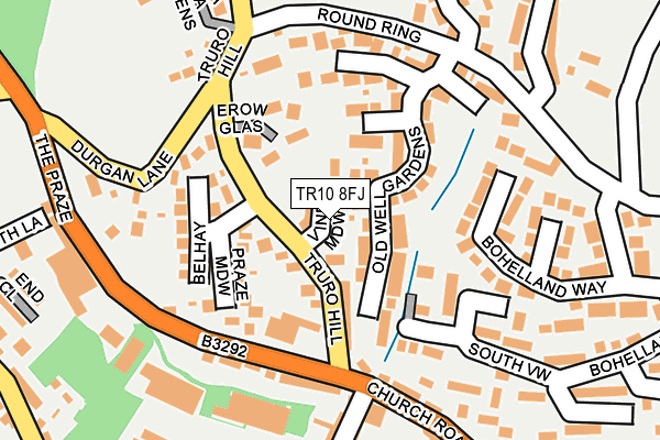 TR10 8FJ map - OS OpenMap – Local (Ordnance Survey)