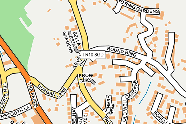 TR10 8GD map - OS OpenMap – Local (Ordnance Survey)