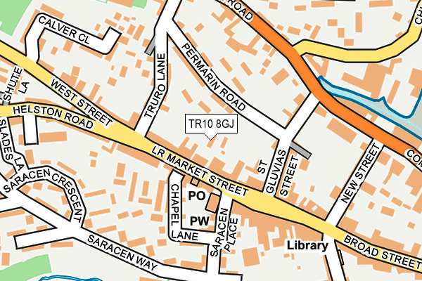 TR10 8GJ map - OS OpenMap – Local (Ordnance Survey)