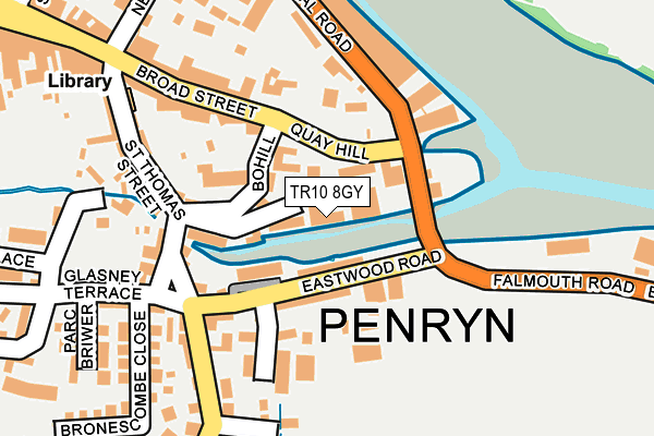 TR10 8GY map - OS OpenMap – Local (Ordnance Survey)