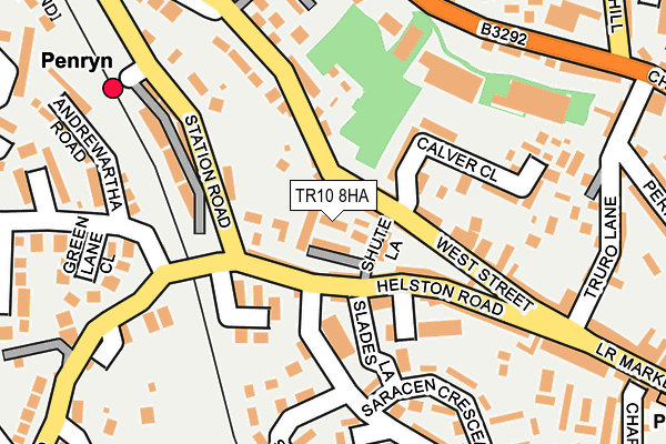 TR10 8HA map - OS OpenMap – Local (Ordnance Survey)