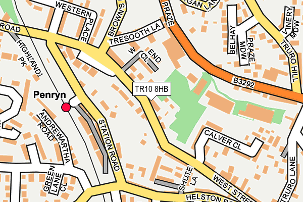TR10 8HB map - OS OpenMap – Local (Ordnance Survey)