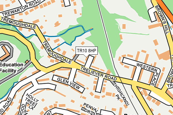 TR10 8HP map - OS OpenMap – Local (Ordnance Survey)