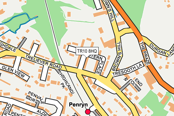 TR10 8HQ map - OS OpenMap – Local (Ordnance Survey)