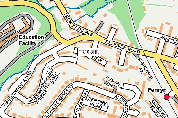 TR10 8HR map - OS OpenMap – Local (Ordnance Survey)