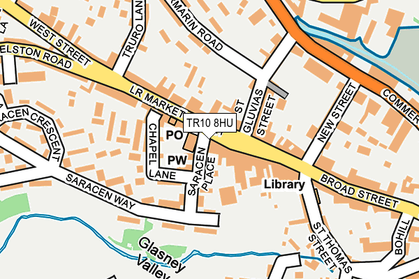 TR10 8HU map - OS OpenMap – Local (Ordnance Survey)