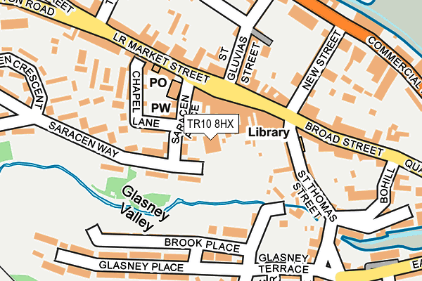 TR10 8HX map - OS OpenMap – Local (Ordnance Survey)