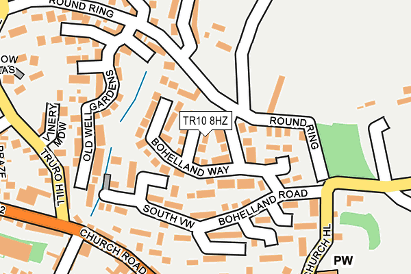 TR10 8HZ map - OS OpenMap – Local (Ordnance Survey)