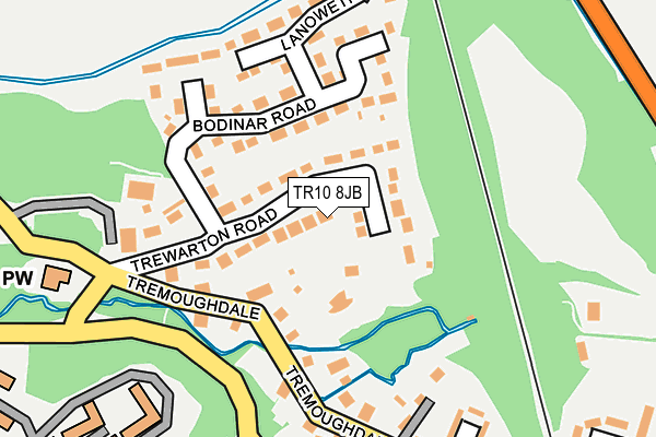 TR10 8JB map - OS OpenMap – Local (Ordnance Survey)