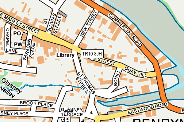 TR10 8JH map - OS OpenMap – Local (Ordnance Survey)