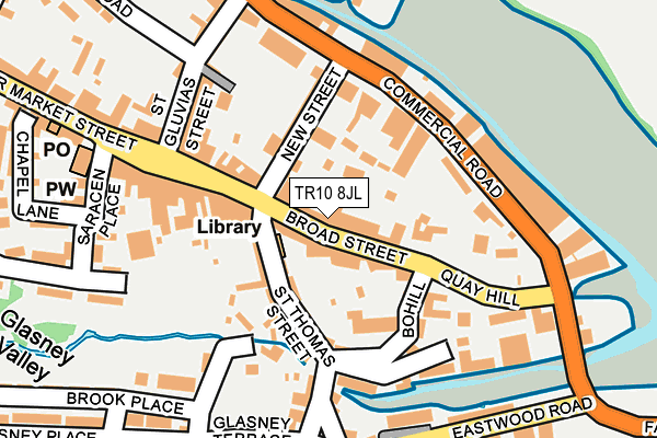 TR10 8JL map - OS OpenMap – Local (Ordnance Survey)