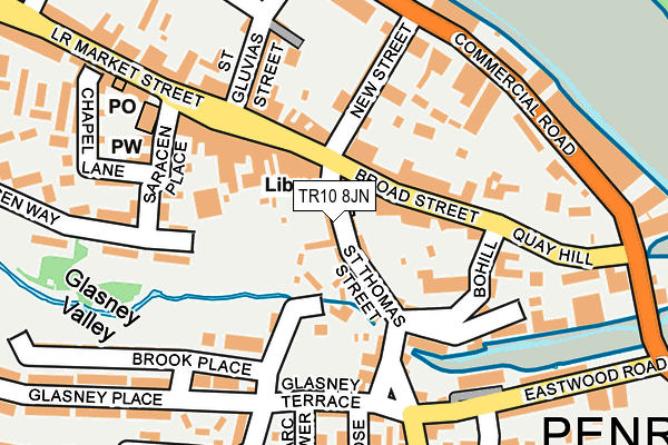 TR10 8JN map - OS OpenMap – Local (Ordnance Survey)
