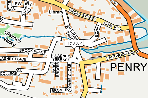 TR10 8JP map - OS OpenMap – Local (Ordnance Survey)