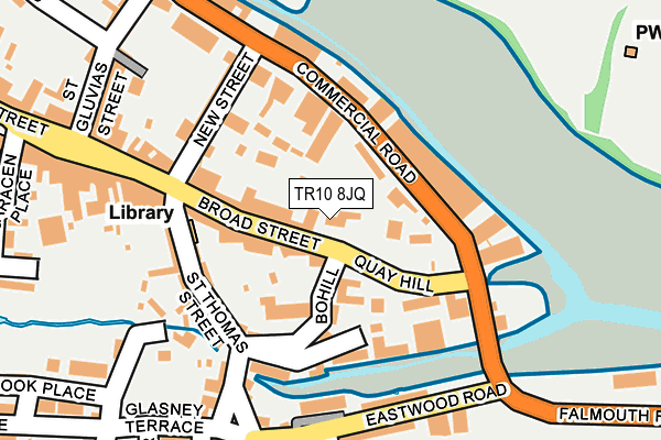 TR10 8JQ map - OS OpenMap – Local (Ordnance Survey)