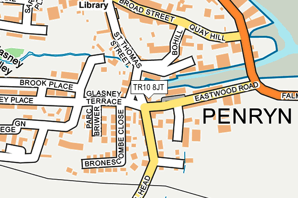 TR10 8JT map - OS OpenMap – Local (Ordnance Survey)