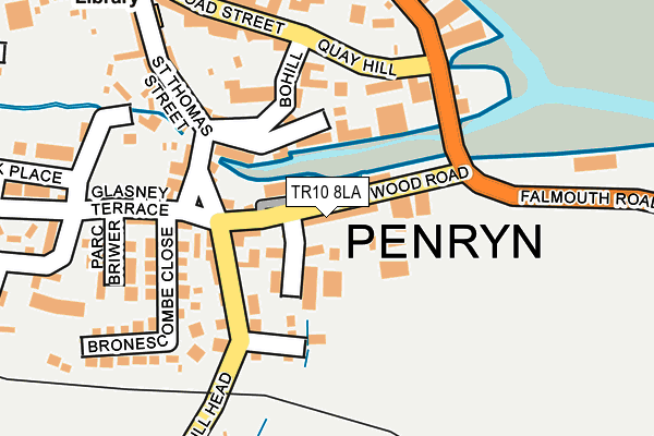 Map of BAILEY'S COUNTRY STORE (PENRYN) LIMITED at local scale
