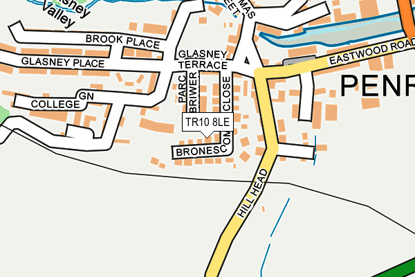 TR10 8LE map - OS OpenMap – Local (Ordnance Survey)