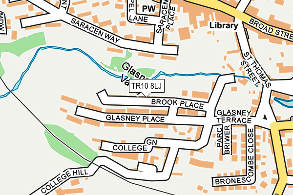 TR10 8LJ map - OS OpenMap – Local (Ordnance Survey)
