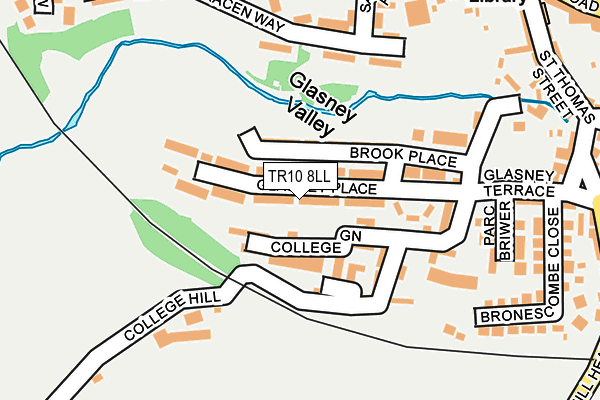 TR10 8LL map - OS OpenMap – Local (Ordnance Survey)