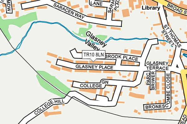 TR10 8LN map - OS OpenMap – Local (Ordnance Survey)
