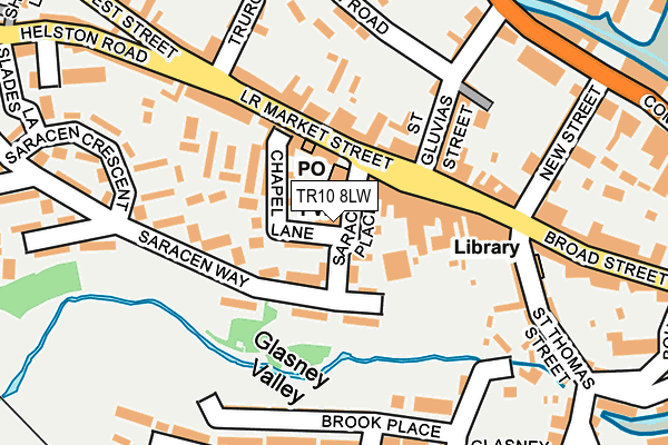 TR10 8LW map - OS OpenMap – Local (Ordnance Survey)