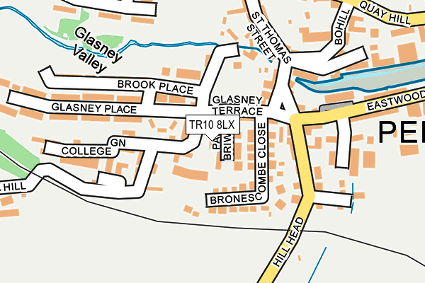 TR10 8LX map - OS OpenMap – Local (Ordnance Survey)