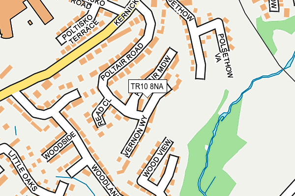 TR10 8NA map - OS OpenMap – Local (Ordnance Survey)