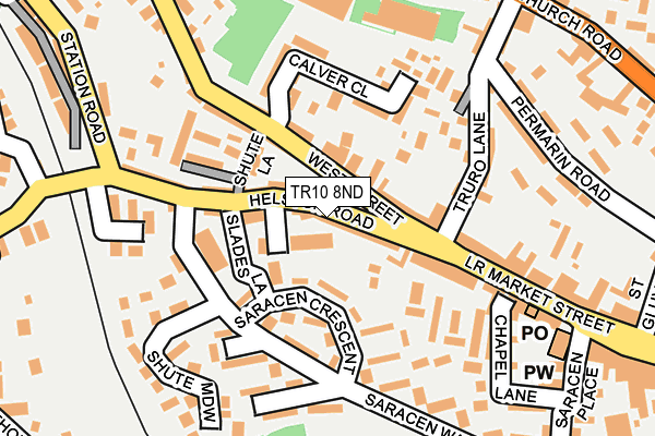 TR10 8ND map - OS OpenMap – Local (Ordnance Survey)