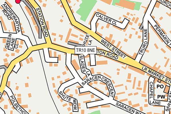 TR10 8NE map - OS OpenMap – Local (Ordnance Survey)