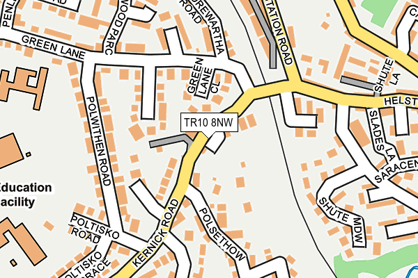 TR10 8NW map - OS OpenMap – Local (Ordnance Survey)