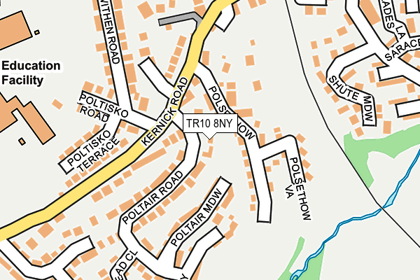 TR10 8NY map - OS OpenMap – Local (Ordnance Survey)