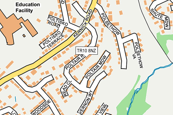 TR10 8NZ map - OS OpenMap – Local (Ordnance Survey)