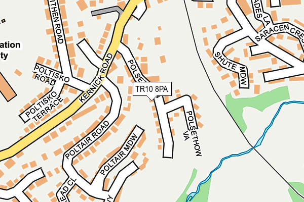 TR10 8PA map - OS OpenMap – Local (Ordnance Survey)
