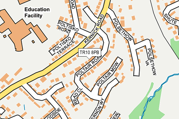 TR10 8PB map - OS OpenMap – Local (Ordnance Survey)