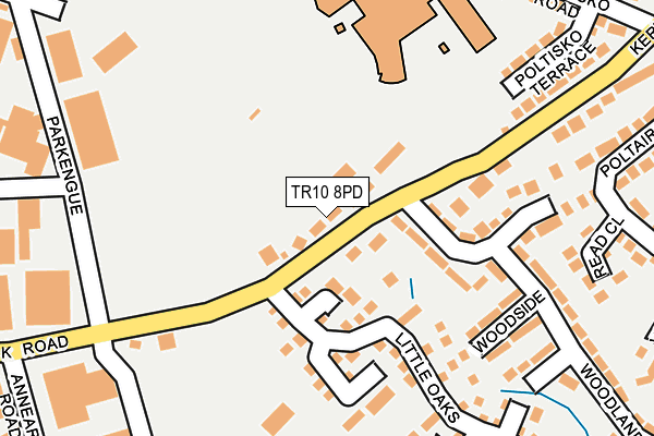 TR10 8PD map - OS OpenMap – Local (Ordnance Survey)