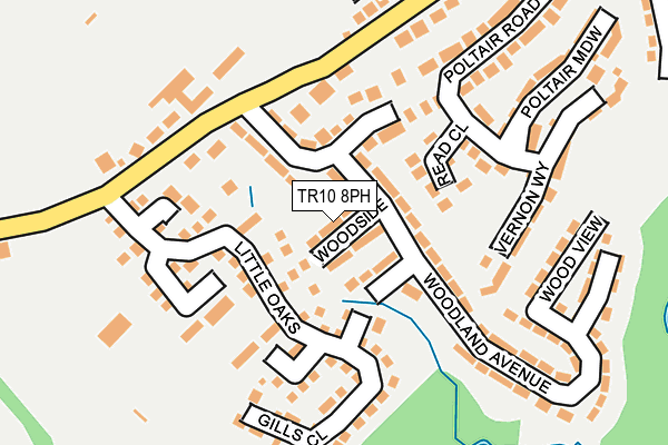 TR10 8PH map - OS OpenMap – Local (Ordnance Survey)