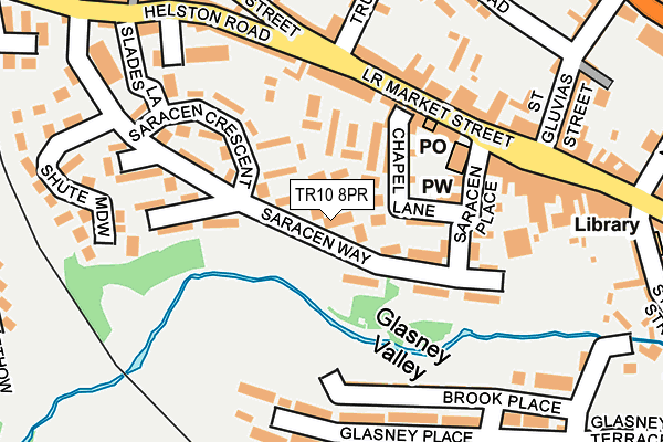 TR10 8PR map - OS OpenMap – Local (Ordnance Survey)