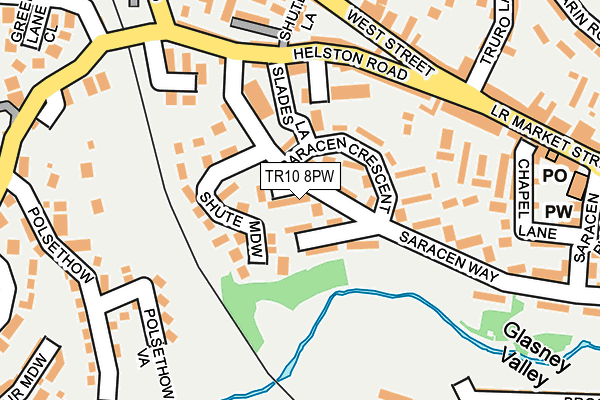 TR10 8PW map - OS OpenMap – Local (Ordnance Survey)