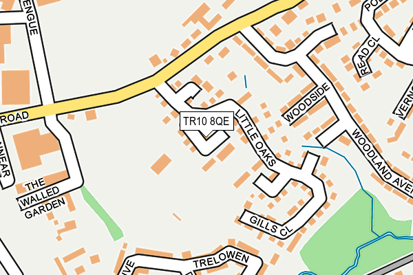 TR10 8QE map - OS OpenMap – Local (Ordnance Survey)