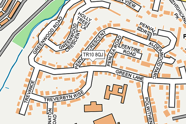 TR10 8QJ map - OS OpenMap – Local (Ordnance Survey)