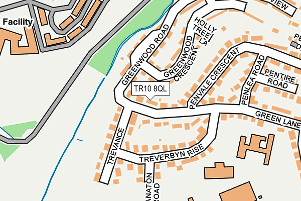TR10 8QL map - OS OpenMap – Local (Ordnance Survey)