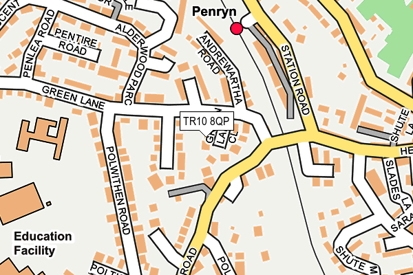 TR10 8QP map - OS OpenMap – Local (Ordnance Survey)